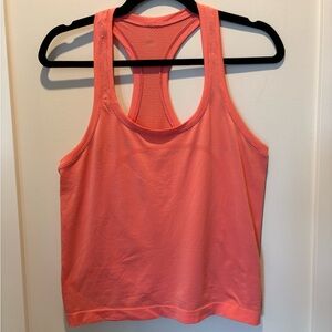 Lululemon Swiftly Tech Cropped Coral Tank Top